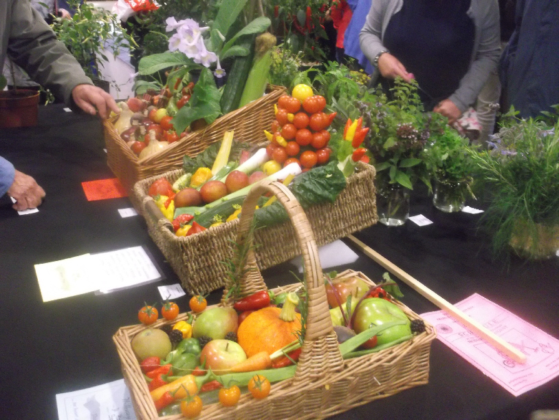 Basket of produce at Willersey Show