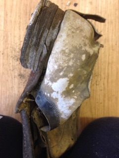 Old shoe found in Willersey wall